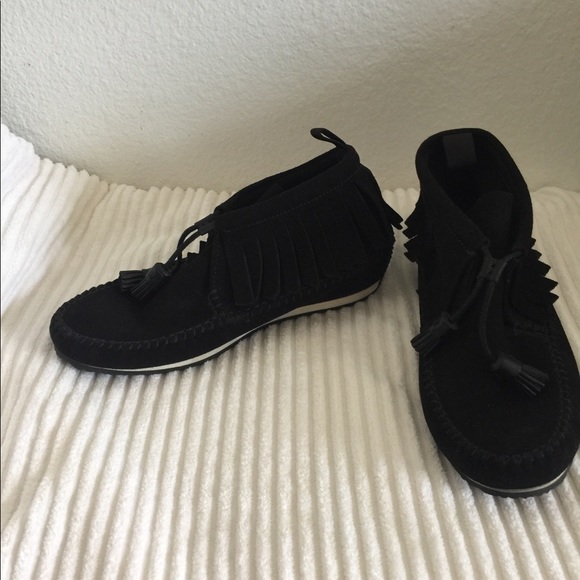 Rag & Bone Ghita Fringe trim tassel booties - Picture 2 of 16